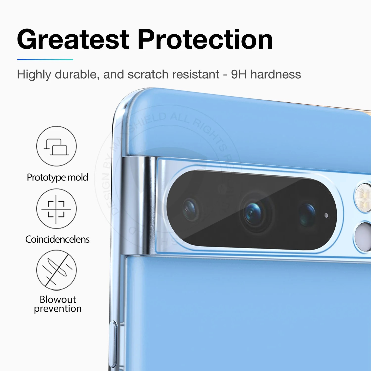 Picture of 2in1 Protector Combo Pack for Google Pixel 8 Pro 5G (Front Hydrogel Screen Protector Poly+Camera Lens Protector)