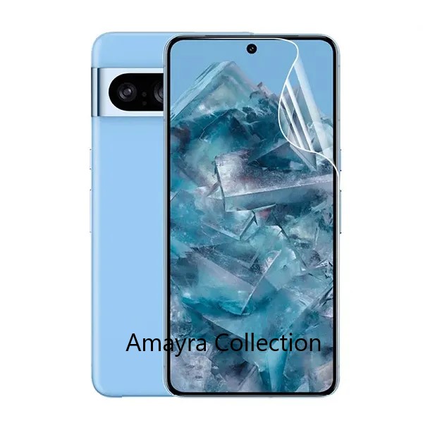 Picture of 3in1 Protector Combo Pack for Google Pixel 8 Pro 5G (Front Hydrogel Screen Protector Poly+Back Hydrogel Poly Protector+9h Camera Lens Protector)