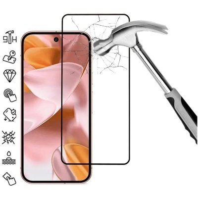 Picture of Google Pixel 9a 5G (5D 9D 11D 13D 21D) Screen Protector Tempered Glass Film 9H Hardness Full Coverage No Bubbles and Fingerprint Scratch-Resistant