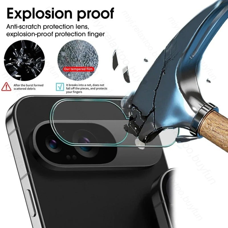 Picture of Google Pixel 9 Pro 5G  Back Camera Lens Screen Protector Rear Camera Lens Screen Protector,Upgraded HD,Clear Scratch Resistant(Nano Poly)
