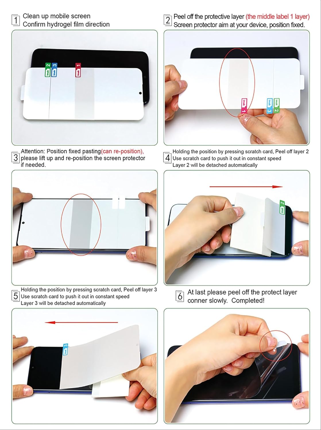 Picture of Google Pixel 9 Pro 5G TPU Protective Film Hydrogel Back Poly Protector Screen Protector Anti-Shatter / High Definition (Back Poly)