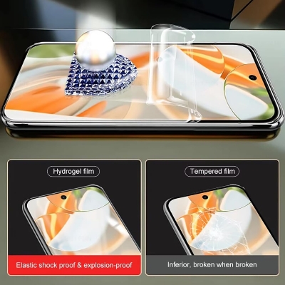 Picture of 3in1 Protector Combo Pack for Google Pixel 9 Pro 5G (Front Hydrogel Screen Protector Poly+Back Hydrogel Poly Protector+9h Camera Lens Protector)