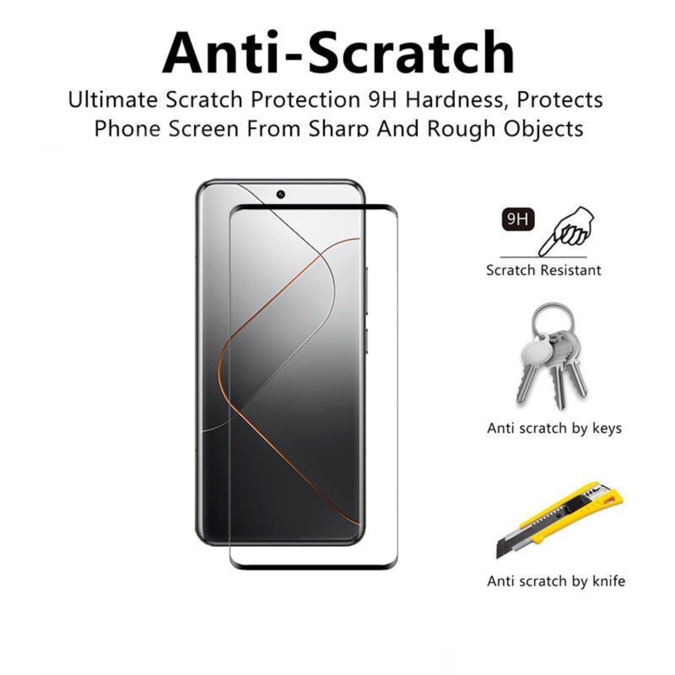 Picture of itel S25 Ultra Full Glue 9D Curved Tempered Glass Screen Protector Edge to Edge Fit Protection Tempered Glass (Black)