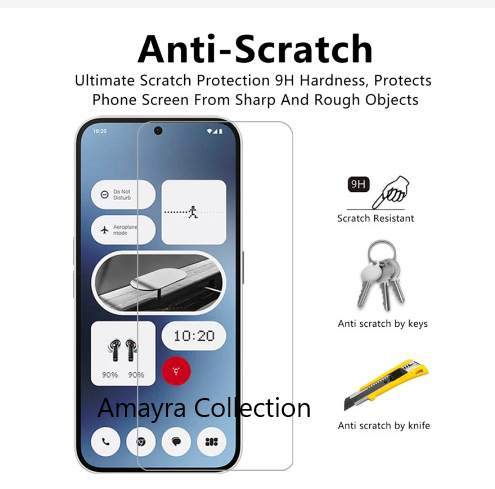 Picture of Nothing Phone 3 Screen Protector 3D Tempered Clear Screen protector Premium Product Gorilla Glass Transparent Clear Ultra Thin - Durable & Scratch Resistant - Easy to Install