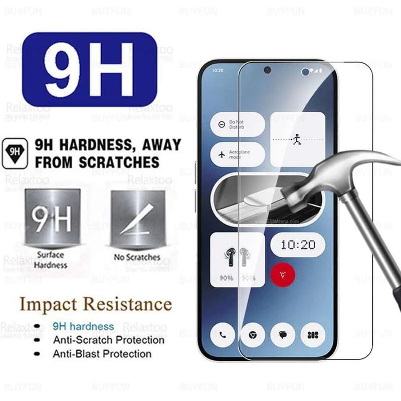 Picture of Nothing Phone 3a Pro Screen Protector 3D Tempered Clear Screen protector Premium Product Gorilla Glass Transparent Clear Ultra Thin - Durable & Scratch Resistant - Easy to Install