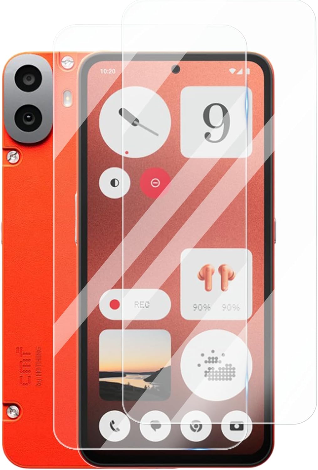 Picture of 2in1 Protector Combo Pack for Nothing CMF Phone 1 (Clear Screen Protector Glass + Camera Lens Protector)