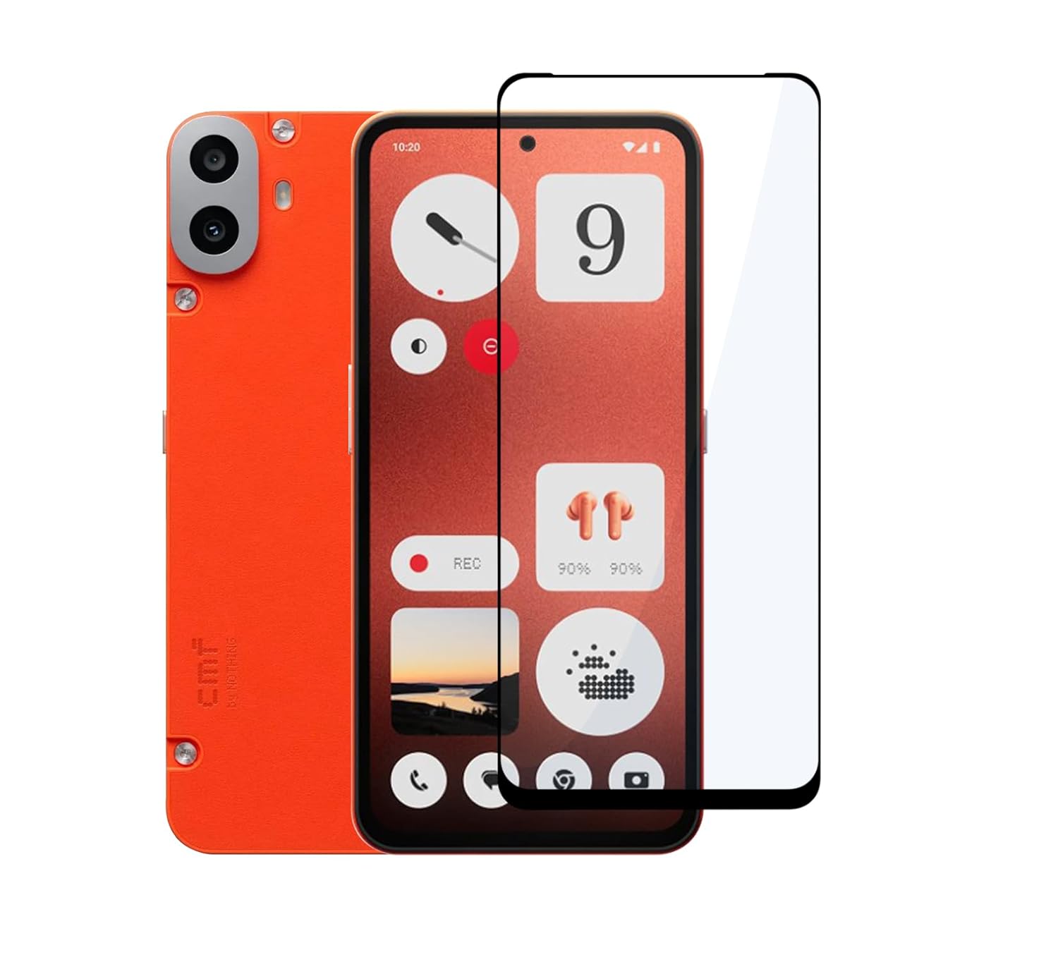 Picture of 2in1 Protector Combo Pack for Nothing CMF Phone 2 Pro (5d Full Screen Protector Glass + Camera Lens Protector)