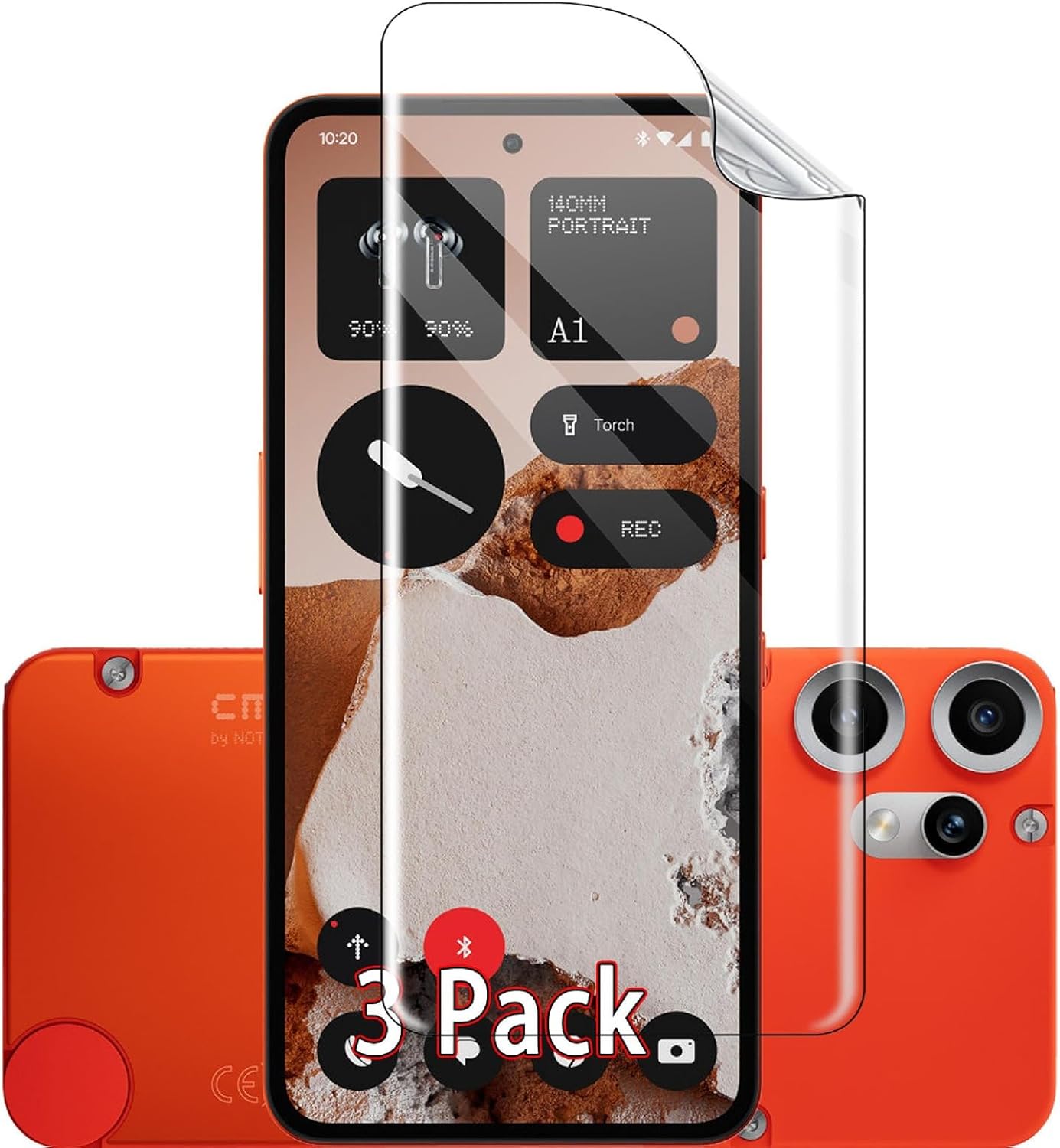 Picture of Nothing CMF Phone 2 Pro (4 Layers) TPU Hydrogel Machine Cutting Screen Protector Film Anti-Shatter / High Definition (Front Poly)