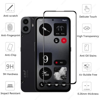 Picture of Nothing CMF Phone 1 Premium Full Coverage Glass Protector Tempered Glass Screen Protector 9H Hardness Full Coverage