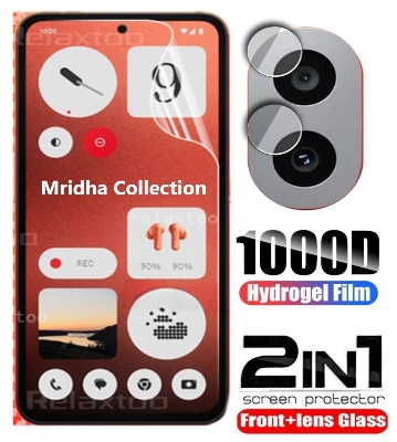 Picture of 2in1 Protector Combo Pack for Nothing CMF Phone 1 (Front Hydrogel Screen Protector Poly+Camera Lens Protector)