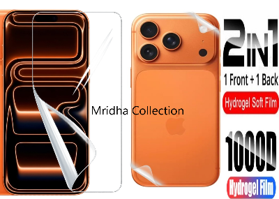 Picture of 2in1 Protector Combo Pack for Apple iPhone 17 Pro (Front Hydrogel Protector Poly + Back Hydrogel Protector Poly)