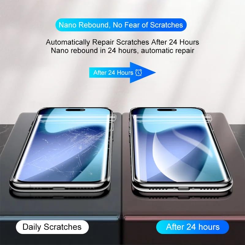 Picture of Apple iPhone 17 Pro (4 Layers) TPU Hydrogel Machine Cutting Screen Protector Film Anti-Shatter / High Definition (Front Poly)