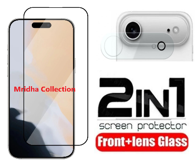 Picture of 2in1 Protector Combo Pack for Apple iPhone Air (5d Full Screen Protector Glass + 3D Camera Lens Protector)