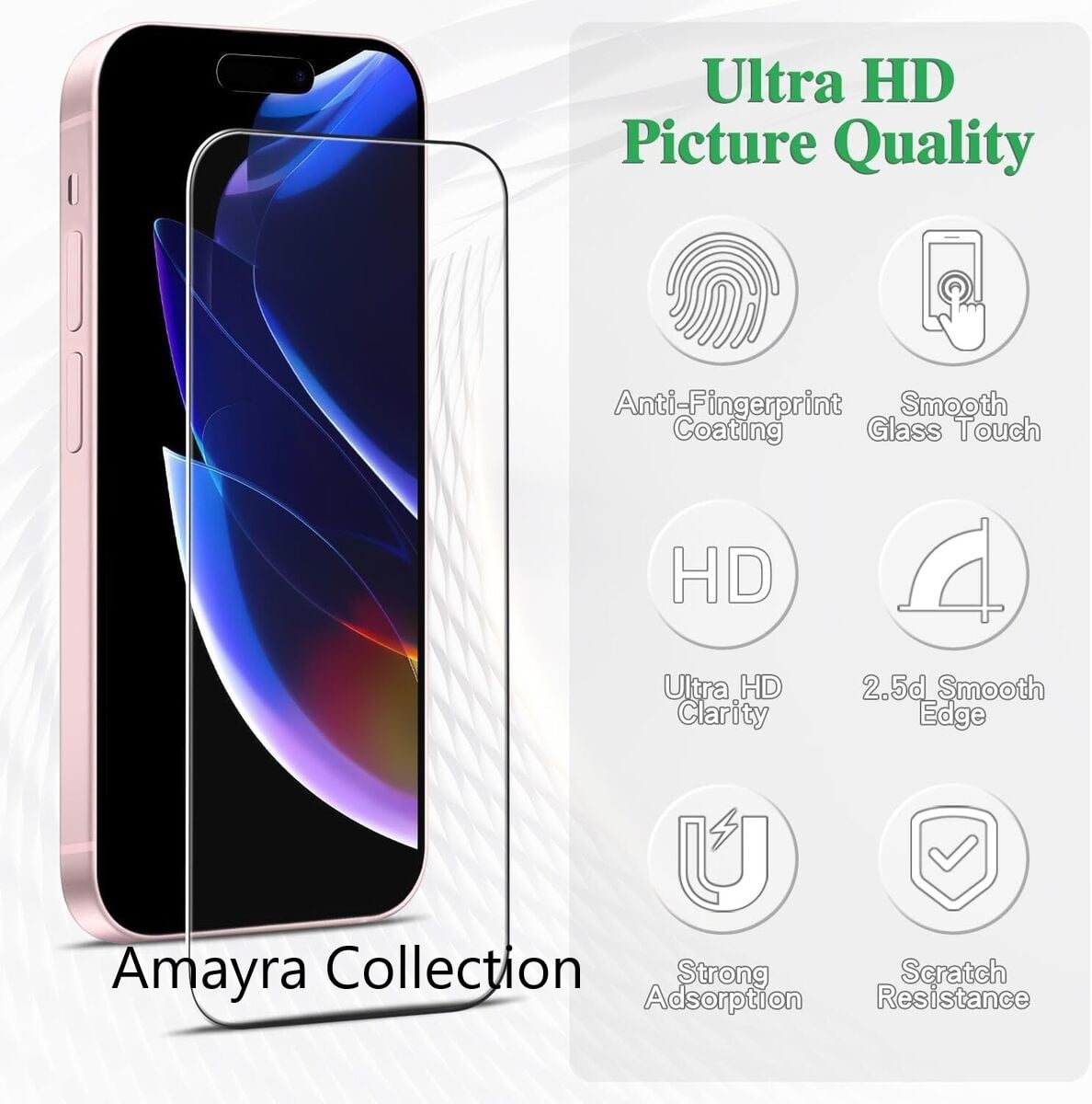 Picture of 2in1 Protector Combo Pack for Apple iPhone 17 (Premium Full Screen Protector Glass + 3D Camera Lens Protector)