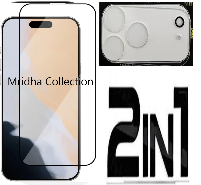 Picture of 2in1 Protector Combo Pack for Apple iPhone 17 Pro Max (5d Full Screen Protector Glass + 3D Camera Lens Protector)
