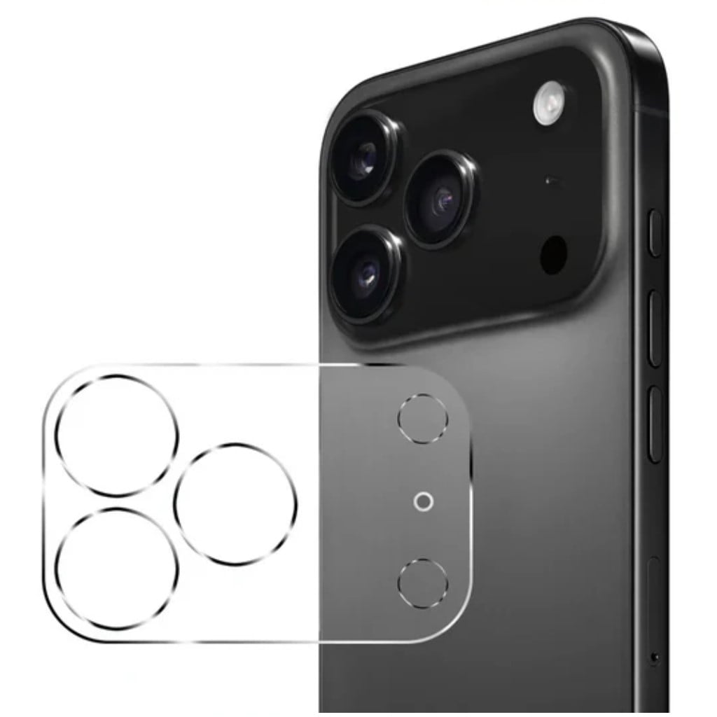 Picture of Apple iPhone 17 Pro Max Back 9H Full Camera Lens Protector Rear 9H 3D Camera Lens Protector,Upgraded HD,Clear Scratch Resistant [With Photo Friendly Flash Cut]
