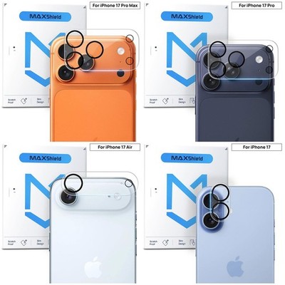 Picture of Apple iPhone 17 Pro Max Back 9H Full Camera Lens Protector Rear 9H 3D Camera Lens Protector,Upgraded HD,Clear Scratch Resistant [With Photo Friendly Flash Cut]