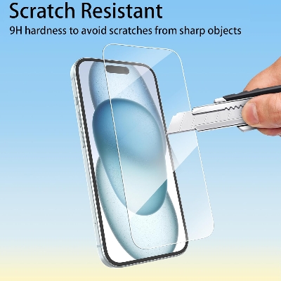 Picture of Apple iPhone 17 Pro Max Screen Protector 3D Tempered Clear Screen protector Gorilla Glass Transparent Clear Ultra Thin