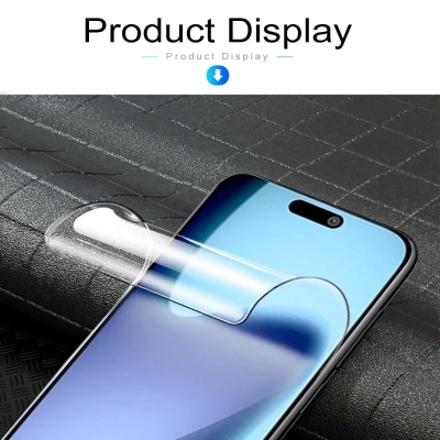Picture of Apple iPhone 17 Pro Max (4 Layers) TPU Hydrogel Machine Cutting Screen Protector Film Anti-Shatter / High Definition (Front Poly)