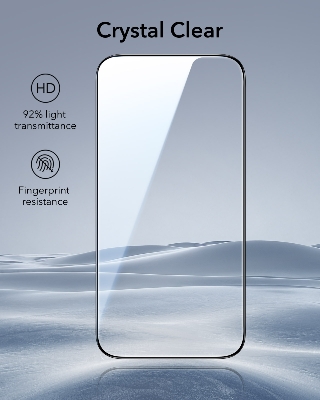Picture of Apple iPhone 17 Pro Max (5D 9D 11D 13D 21D) Screen Protector Tempered Glass Film 9H Hardness Full Coverage No Bubbles and Fingerprint Scratch-Resistant