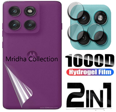 Picture of 2in1 Back Protector Combo Pack for Motorola Edge 60 5G (Back Hydrogel Poly Protector + Camera Lens Protector)