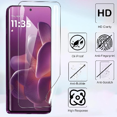 Picture of 2in1 Protector Combo Pack for Motorola Edge 60 5G (Front Hydrogel Screen Protector Poly + Camera Lens Protector)