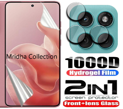 Picture of 2in1 Protector Combo Pack for Motorola Edge 60s 5G (Front Hydrogel Screen Protector Poly + Camera Lens Protector)