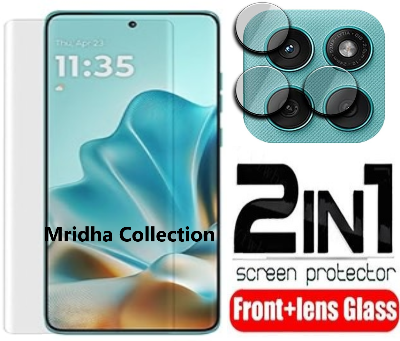Picture of 2in1 Protector Combo Pack for Motorola Edge 60 Pro 5G (A+ GRADE) UV Glass Screen Protector + Camera Protector Lens