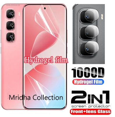Picture of 2in1 Protector Combo Pack for Infinix Hot 60 Pro+ / Infinix Hot 60 Pro Plus (Front Hydrogel Screen Protector Poly + Camera Lens Protector)