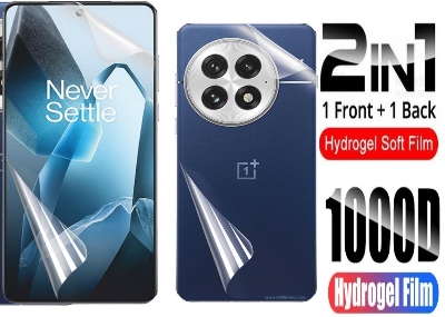 Picture of 2in1 Protector Combo Pack for OnePlus 13 5G / 1+ 13 5G (Front Hydrogel Protector Poly + Back Hydrogel Protector Poly)