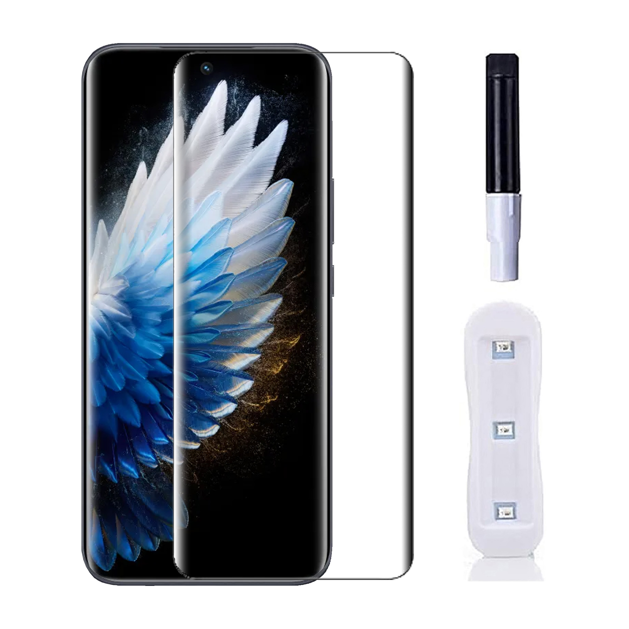 Picture of 3in1 Protector Combo Pack for Tecno Spark 40 Pro+ / Tecno Spark 40 Pro Plus (A+ GRADE) UV Glass Screen Protector + Back Protector Film + Camera Glass Protector)