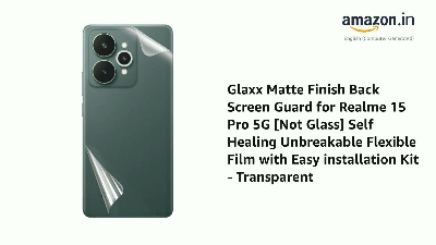 Picture of Realme 15 Pro 5G (4 Layers) TPU Hydrogel Machine Cutting Screen Protector Film High Definition (Back Poly)