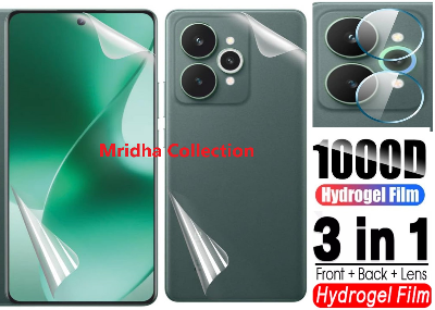 Picture of 3in1 Protector Combo Pack for Realme 15 5G (Front Hydrogel Screen Protector Poly+Back Hydrogel Poly Protector+Camera Lens Protector)