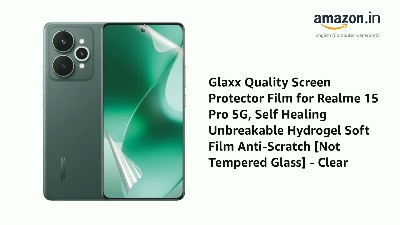 Picture of Realme 15 5G  (4 Layers) TPU Hydrogel Machine Cutting Screen Protector Film High Definition (Front Poly)