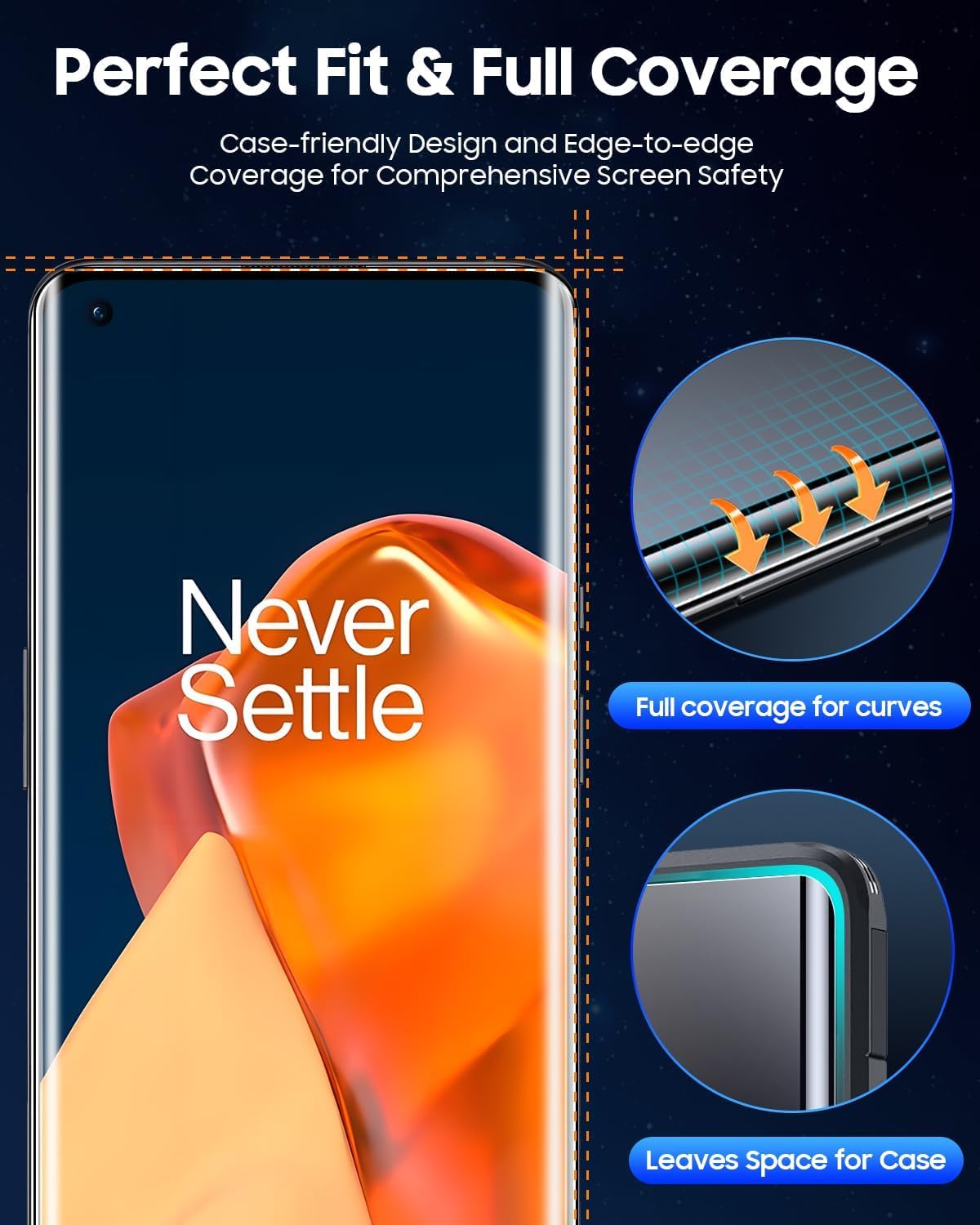 Picture of Realme P3 Pro 5G (A+ GRADE) Premium UV Tempered Glass Screen Protector Curved with Liquid Glue and UV Light -Transparent Clear