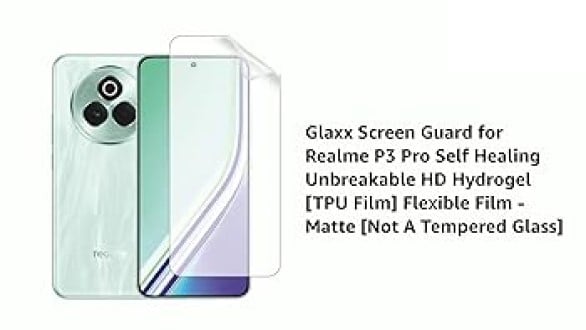 Picture of Realme P3 Pro 5G (4 Layers) TPU Hydrogel Machine Cutting Screen Protector Film High Definition (Front Poly)