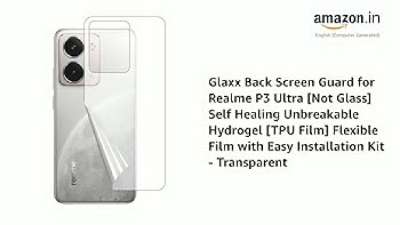 Picture of Realme P3 Ultra 5G (4 Layers) TPU Hydrogel Machine Cutting Screen Protector Film High Definition (Back Poly)