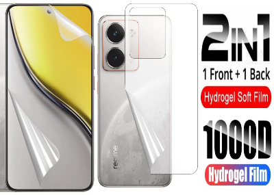 Picture of 2in1 Protector Combo Pack for Realme P3 Ultra 5G (Front Hydrogel Protector Poly+Back Hydrogel Protector Poly)