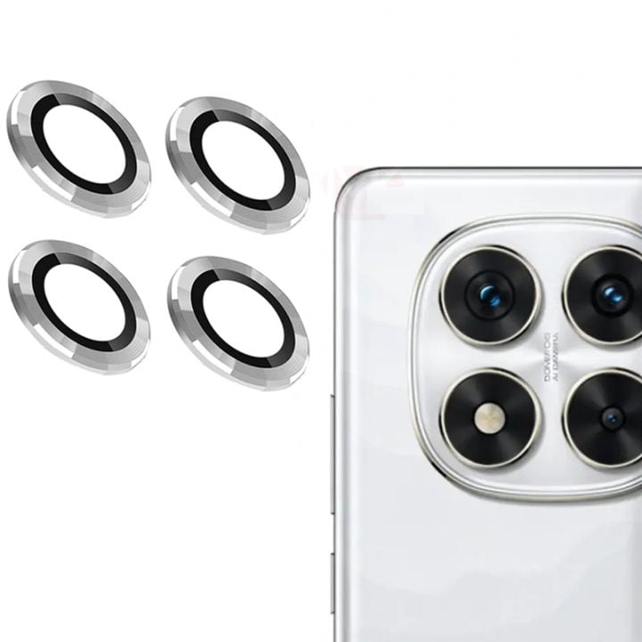 Picture of Xiaomi Redmi Note 15 4G Aluminum Alloy Camera Ring Tempered Glass Lens Protective Cover