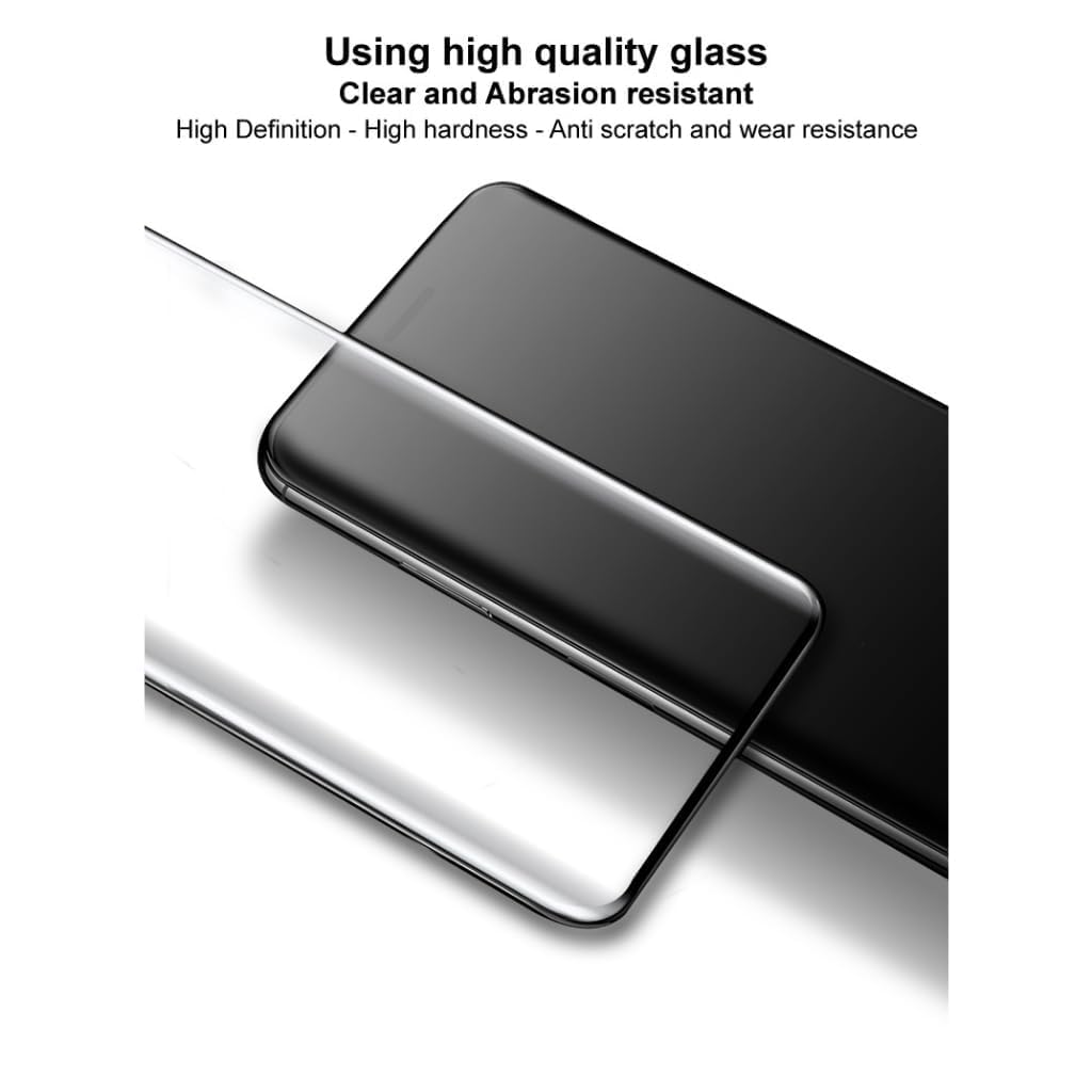 Picture of Xiaomi Redmi Note 15 Pro Full Glue 9D Curved Tempered Glass Screen Protector Edge to Edge Fit Protection Tempered Glass (Black)