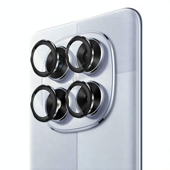 Picture of Xiaomi Redmi Note 15 Pro+ / Xiaomi Redmi Note 15 Pro Plus Aluminum Alloy Camera Ring Tempered Glass Lens Protective Cover