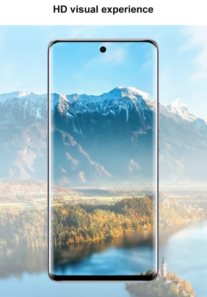 Picture of itel Super 26 Ultra Full Glue 9D Curved Tempered Glass Screen Protector Edge to Edge Fit Protection Tempered Glass (Black)