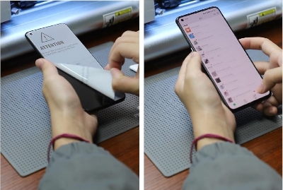 Picture of itel Super 26 Ultra (4 Layers) TPU Hydrogel Machine Cutting Screen Protector Film High Definition (Back Poly)