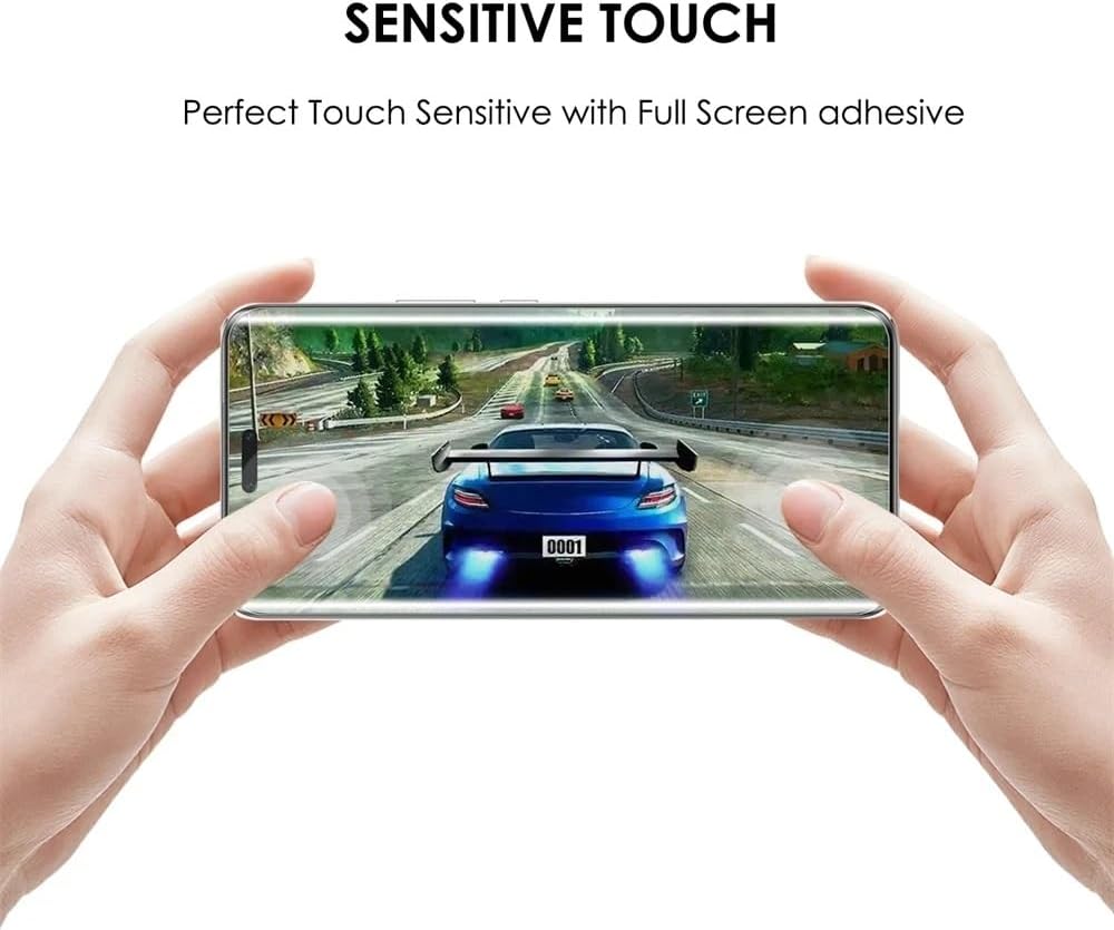Picture of Honor Magic7 Pro (A+ GRADE) Premium UV Tempered Glass Screen Protector Curved with Liquid Glue and UV Light -Transparent Clear