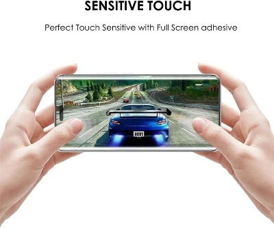 Picture of Honor Magic7 Pro (A+ GRADE) Premium UV Tempered Glass Screen Protector Curved with Liquid Glue and UV Light -Transparent Clear