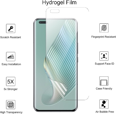 Picture of Honor Magic5 Pro (4 Layers) TPU Hydrogel Machine Cutting Screen Protector Film High Definition (Front Poly)