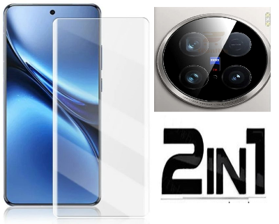Picture of 2in1 Protector Combo Pack for vivo X200 (A+ GRADE) UV Glass Screen Protector + Camera Protector Lens