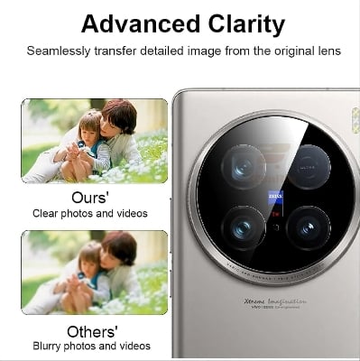Picture of vivo X200 Pro Back Camera Lens Screen Protector Rear Camera Lens Screen Protector,Upgraded HD,Clear Scratch Resistant(Nano Poly)