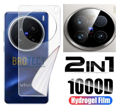 Picture of 2in1 Back Protector Combo Pack for vivo X200 Pro (Back Hydrogel Poly Protector + Camera Lens Protector)