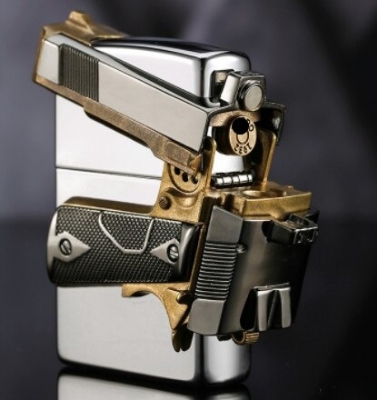 Picture of 2023 New 3D zippo style Lighter Butane Gas Lighter for Men